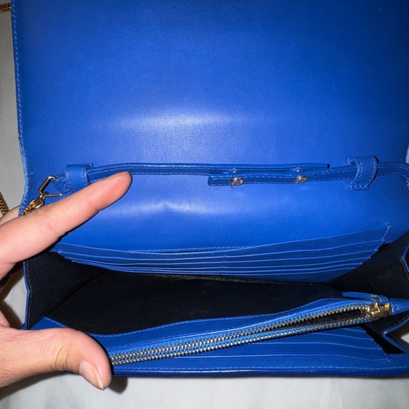 SAINT LAURENT Calfskin Classic Y Ligne Chain Wallet/Clutch - Picture 4 of 7